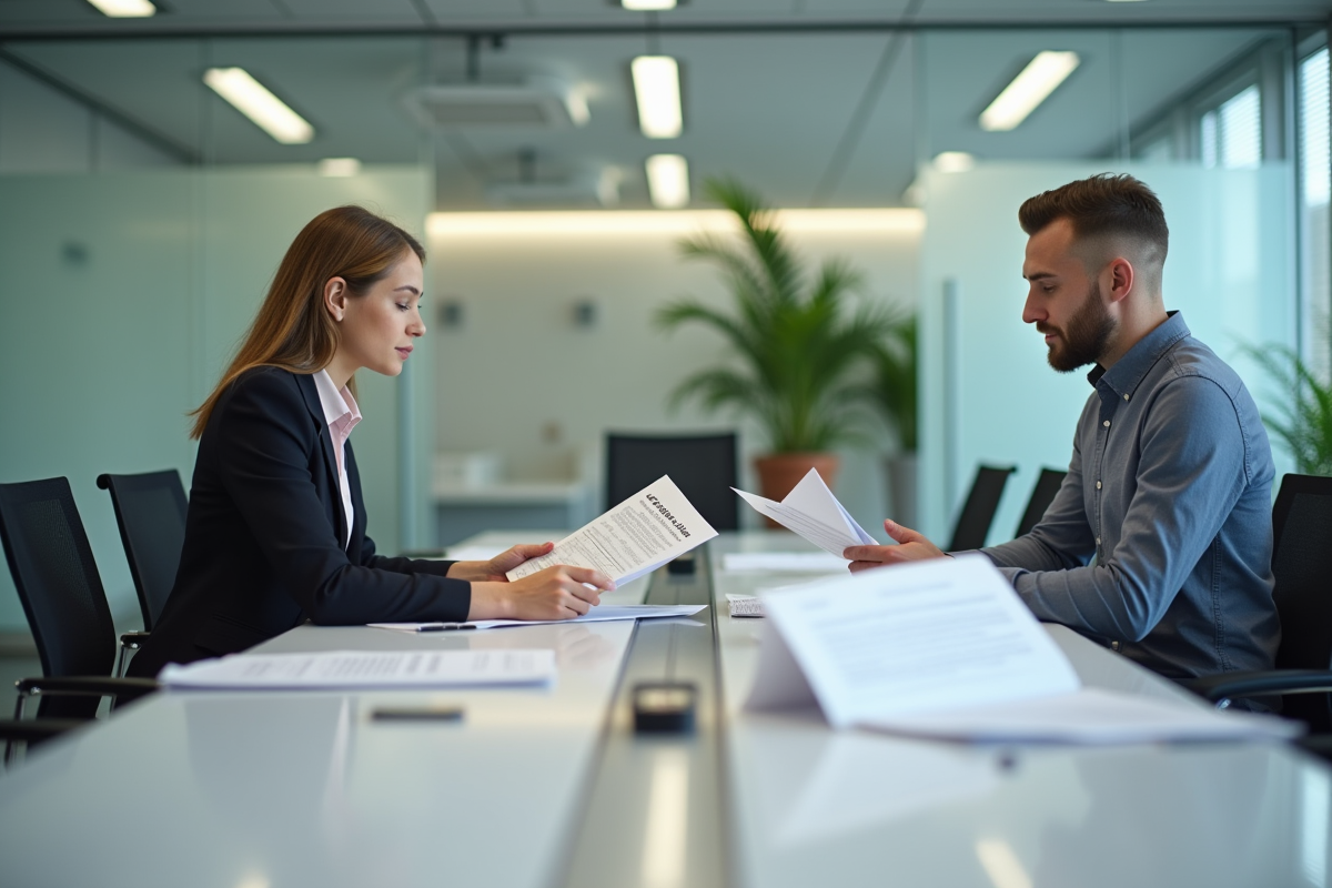 Jeune femme en réunion d