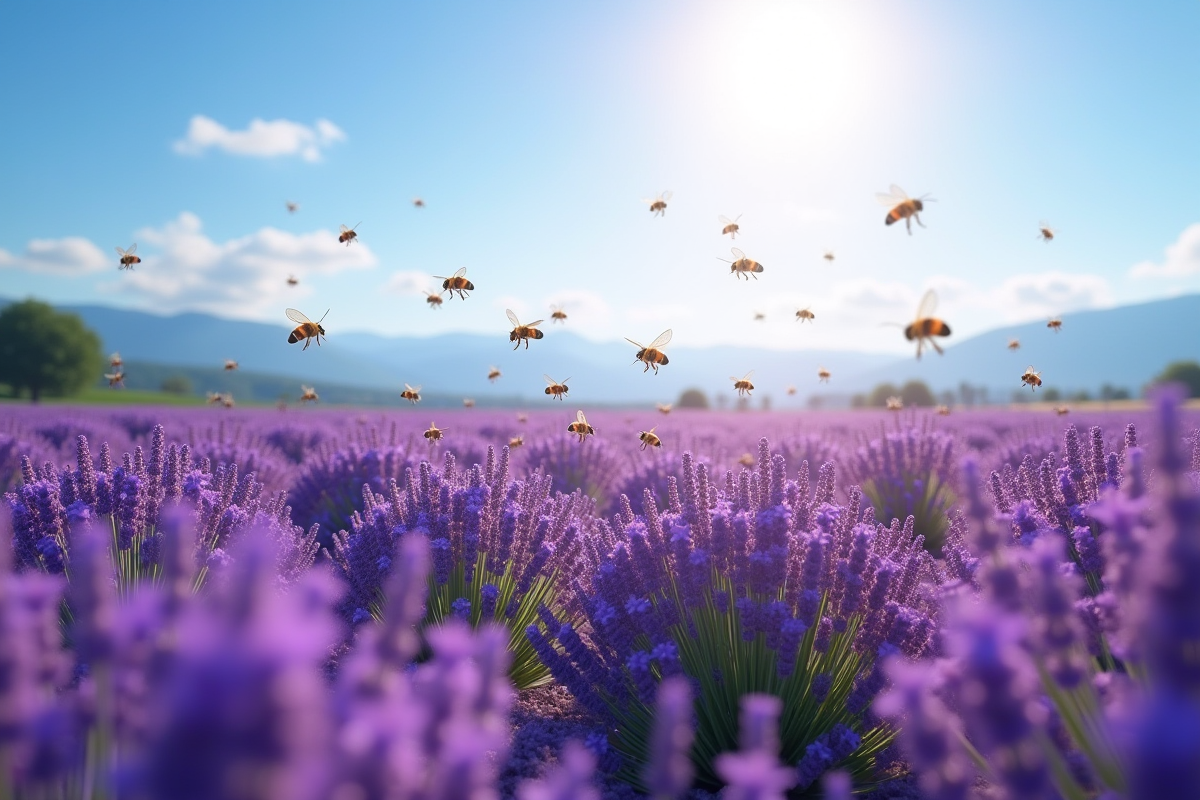 abeilles lavande