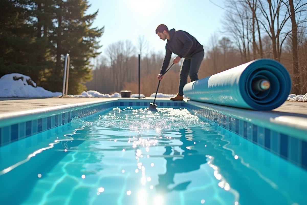hiver piscine