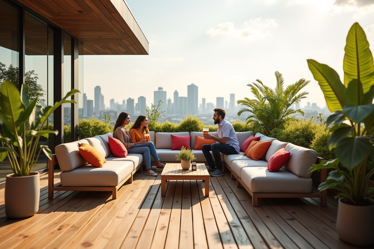 terrasse bambou