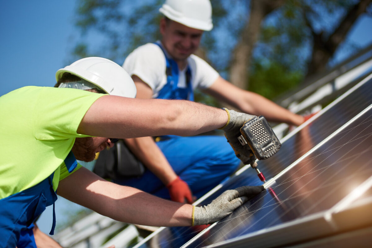 installation de panneaux solaires