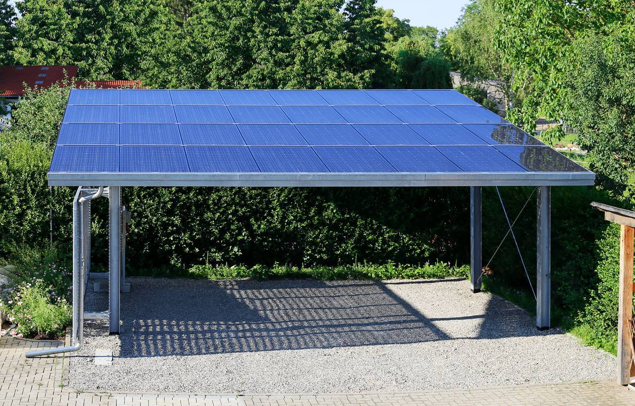 carport extérieur maison jardin