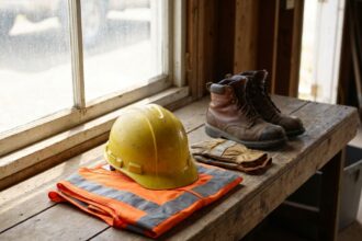 ouvrier en tenue chantier